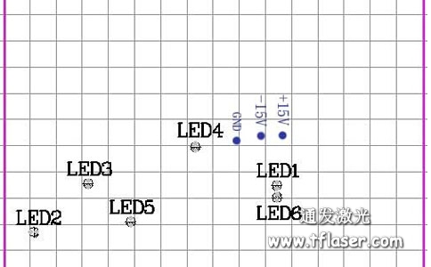 AK（中国）一站式服务平台激光升压调流电源控制板LED示意图